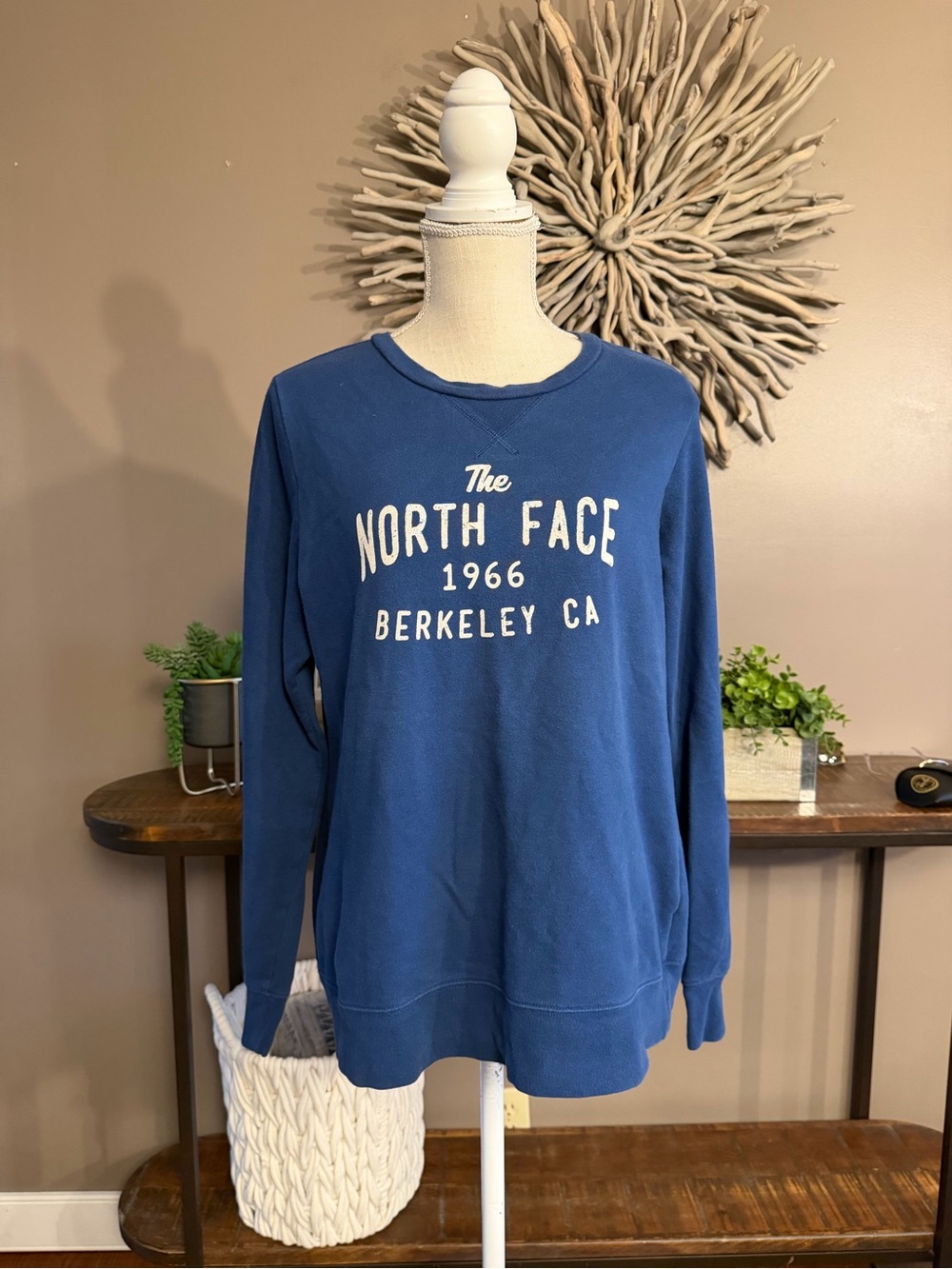 North Face Berkeley Crew Neck Sweatshirt in Blue